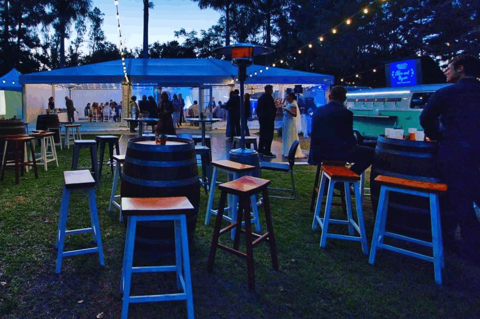 An event in Brisbane catered by the mobile bar of Kombi Keg.
