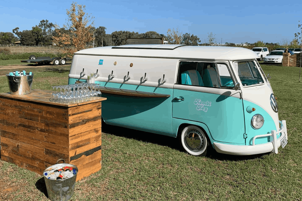 One of Kombi Keg Mildura's mobile bar in an event that they catered in NSW.