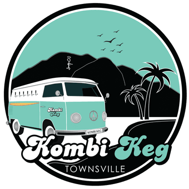 Kombi Keg Townsville mobile bar logo.