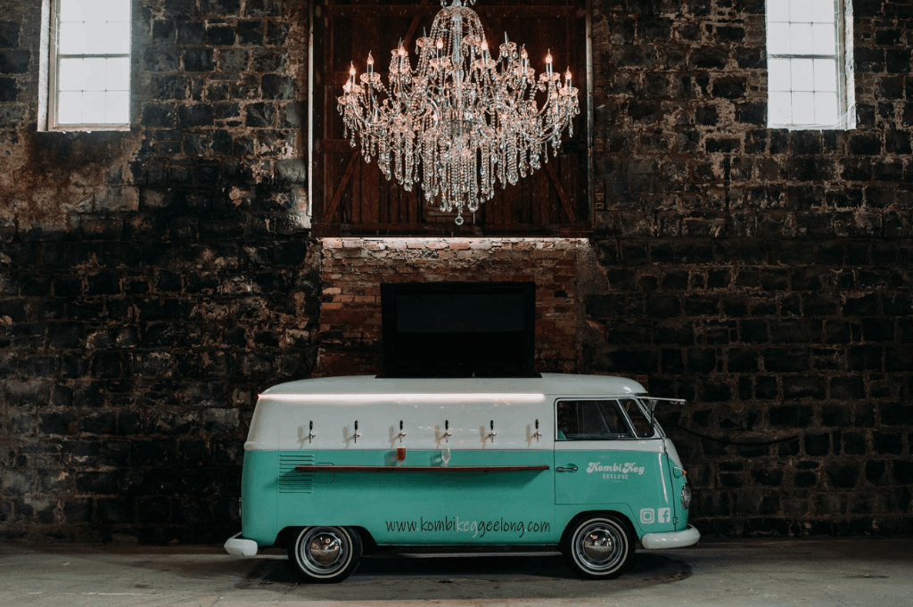 One of Geelong's mobile bar vendors provides catering for events.